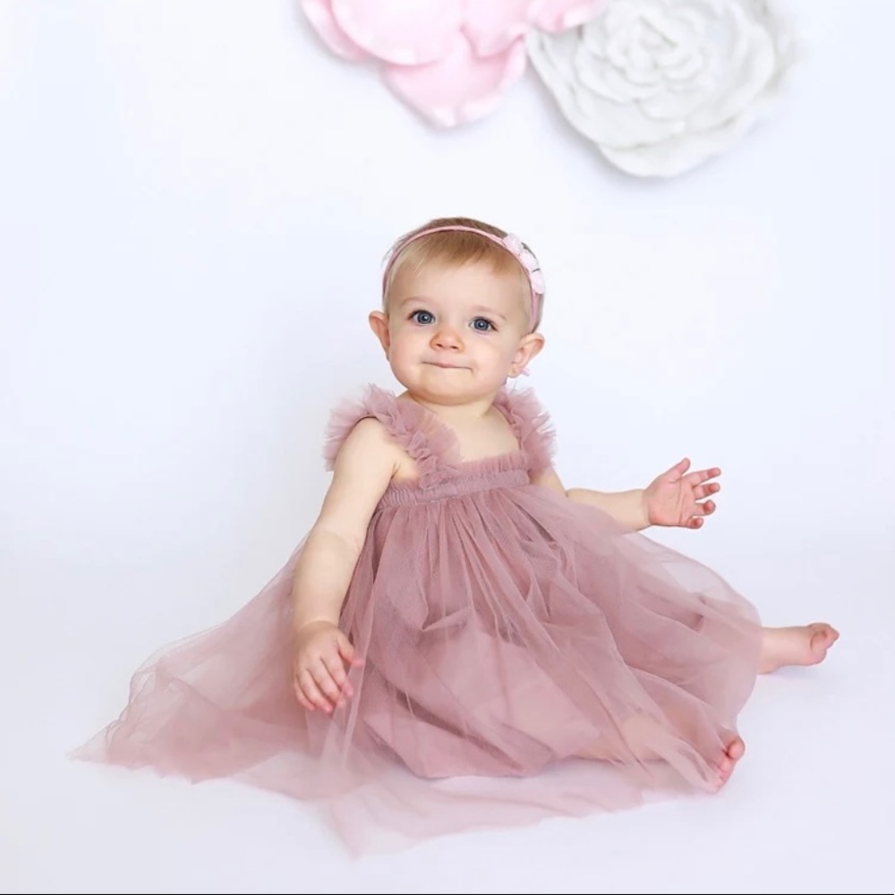 Baby Girl Tulle Smash Cake Dress - NEW